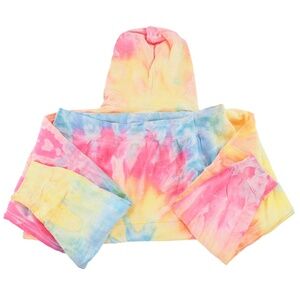 Urban Renewal Vintage Pastel Tie-Dye Hoodie Sweatshirt